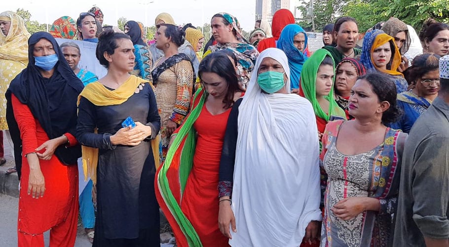 اسلام آباد، خواجہ سرا برادری کا انصاف کے حصول کیلئے احتجاجی مظاہرہ