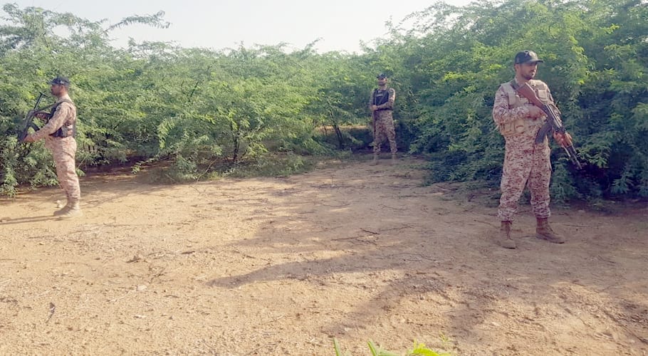 Rangers ecoverd RPG 7 rounds in Madina Colony