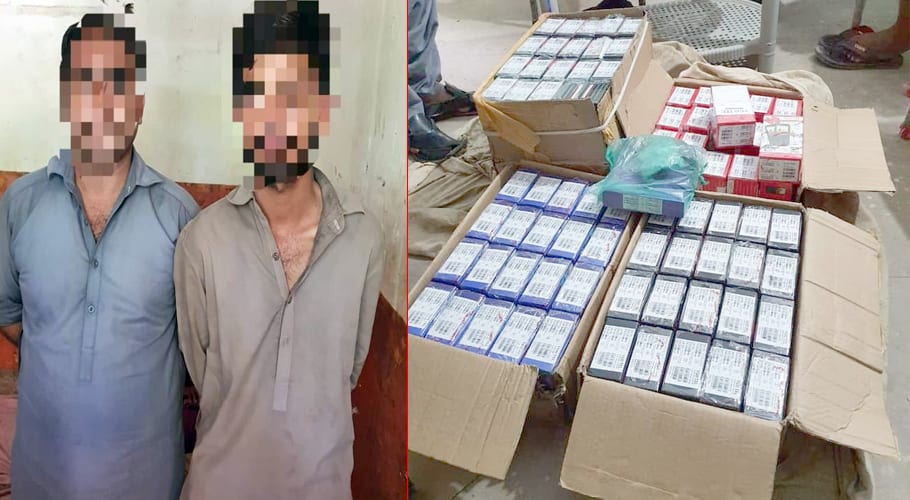 Two accused arrested for stealing mobile phones in Malir