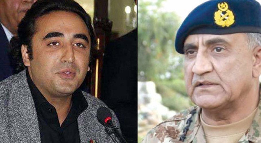 آرمی چیف کا بلاول بھٹو سے ٹیلی فونک رابطہ، کراچی واقعہ پر گفتگو