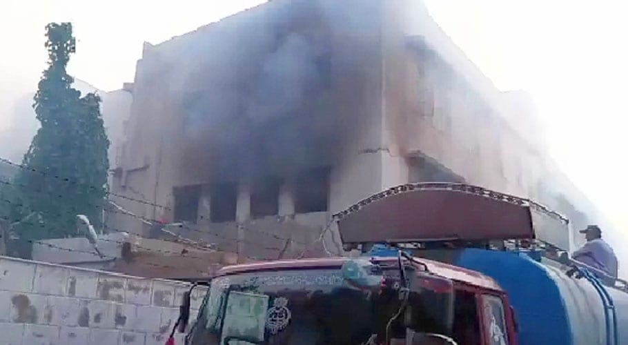 Fire engulfs two factories in Karachi’s Landhi