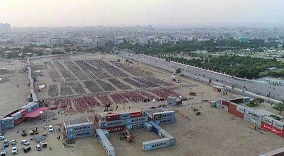 کراچی میں پی ڈی ایم جلسے کی تیاریاں مکمل، سیکورٹی پر 4 ہزار 800 پولیس اہلکار تعینات