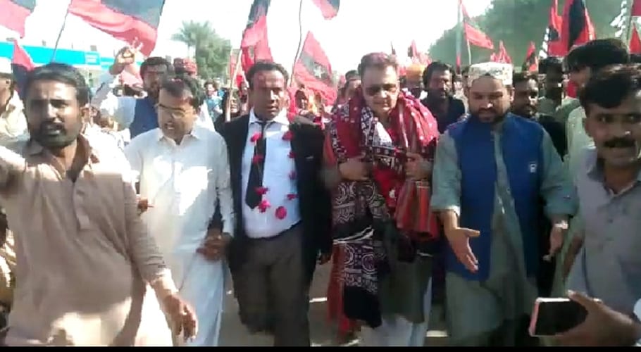 Ayaz Latif Palijo led muhabbat sindh Bedari march