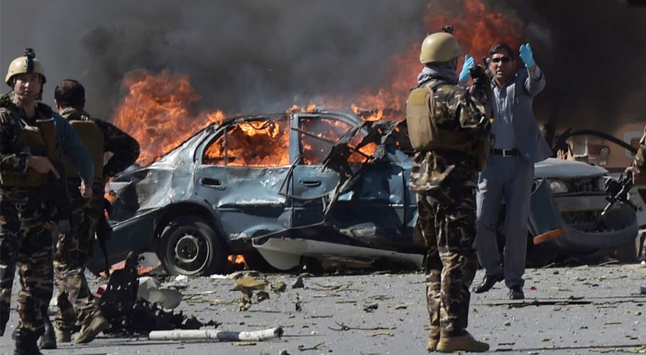 افغانستان، پولیس ہیڈکوارٹر پر کار بم دھماکا، 4 پولیس اہلکار ہلاک