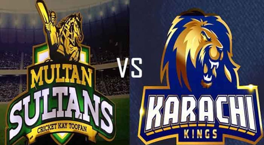 پی ایس ایل فائیو، کراچی کنگز کا ٹاس جیت کر ملتان سلطانز کے خلاف بیٹنگ کا فیصلہ