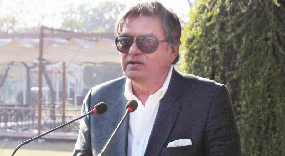 PHF president Khalid Sajjad Khokhar addressed a media