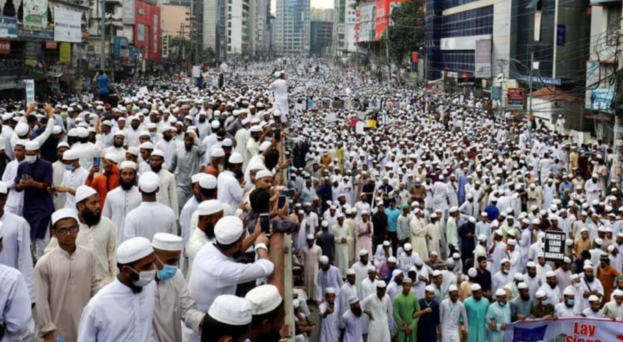 بنگلہ دیش میں فرانس مخالف ریلی میں ہزاروں افراد کی شرکت،شدید نعرے بازی