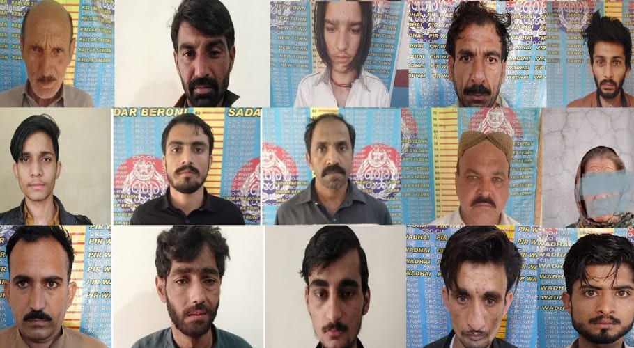 راولپنڈی پولیس کی انسدادِ منشیات مہم، چرس، ہیروئن اور شراب برآمد، 95 ملزمان گرفتار