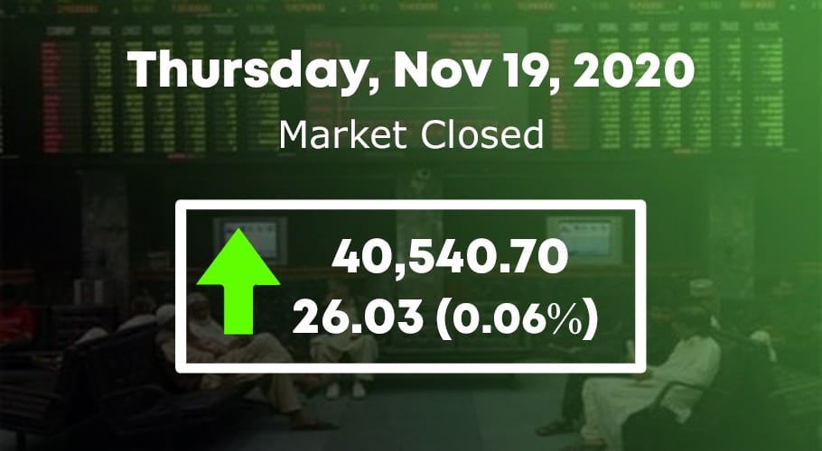 پاکستان اسٹاک ایکسچینج، 100انڈیکس40540.70پوائنٹس پر بند ہوا