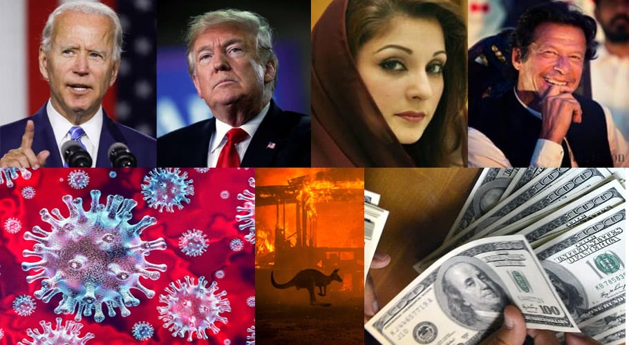 سال 2020ء میں پاکستان سمیت عالمی منظر نامے پر رونما ہونے والے اہم واقعات