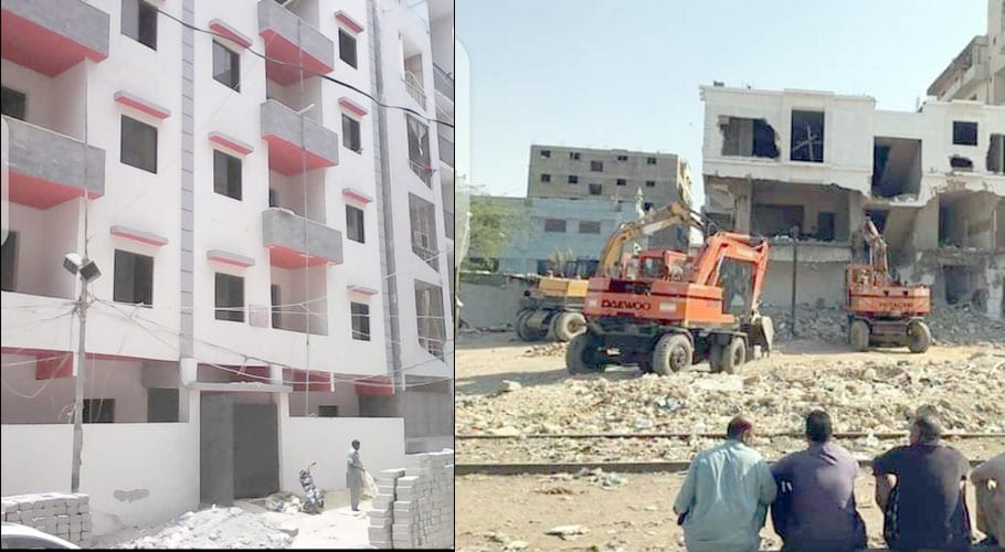 govt officials start occupying lands in karachi
