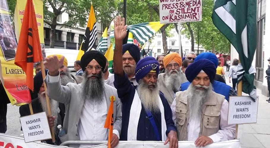 لندن میں سکھوں کا احتجاج، اسکاٹ لینڈ یارڈ نے بھارتی ہائی کمیشن کا کنٹرول کا سنبھال لیا