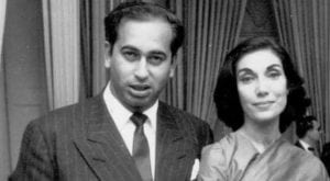 Zulfiqar Ali Bhutto with his wife Nusrat Bhutto.