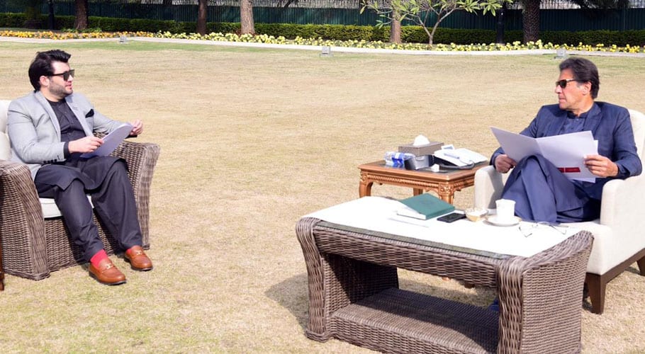 پشاور زلمی کے چیئرمین جاوید آفریدی کی وزیر اعظم عمران خان سے ملاقات
