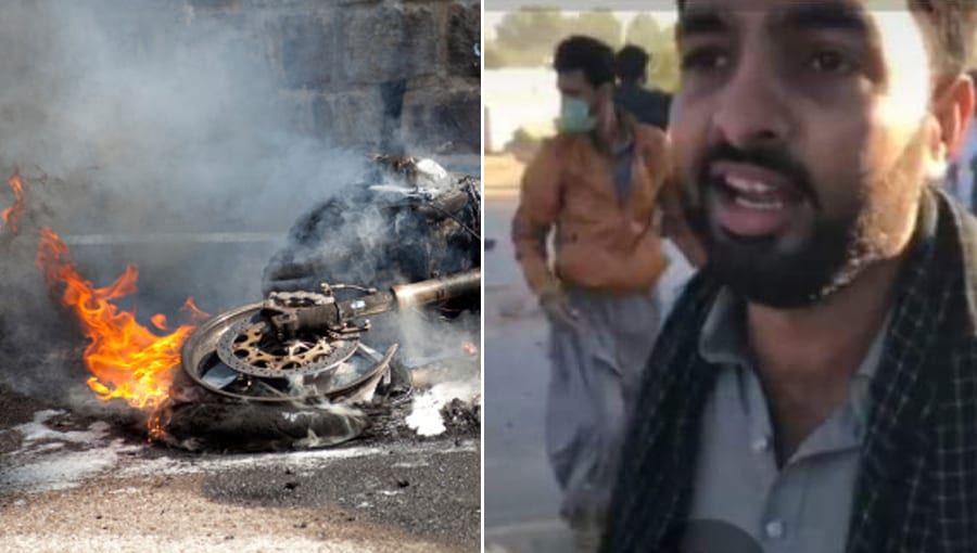 سانحہ مچھ کیخلاف ہونیوالے دھرنے کے دوران موٹر سائیکلیں جلانے کا مقدمہ درج