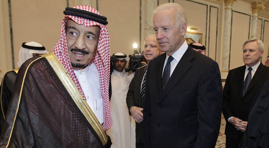 Joe Biden Saudi king