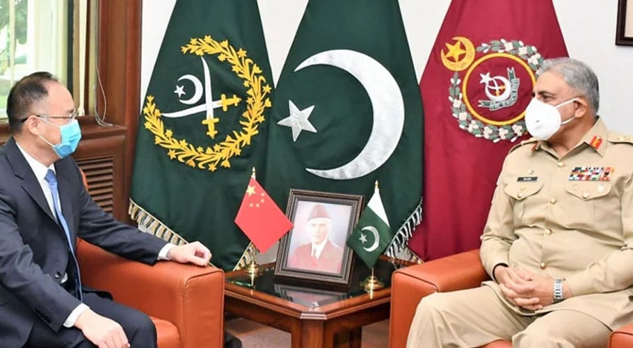 آرمی چیف جنرل قمر جاوید باجوہ سے چینی سفیر کی ملاقات، اہم امور پرتبادلہ خیال
