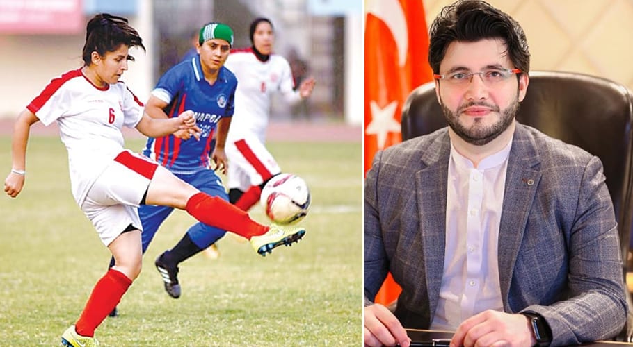 جاوید آفریدی کا نیشنل ویمن فٹبال چمپئن شپ کو اسپانسر کرنے کا اعلان