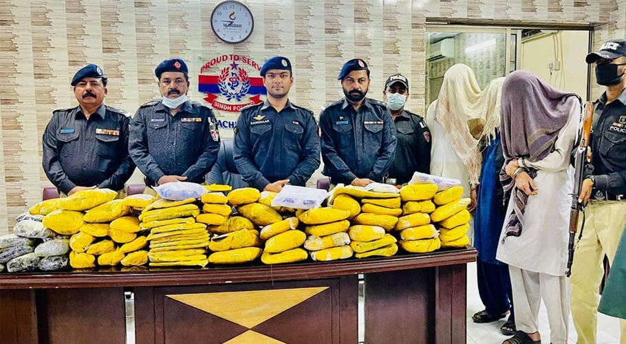 پولیس کی کارروائی، بین الصوبائی منشیات گروہ کے تین کارندے گرفتار