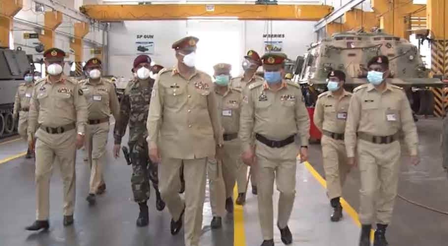 آرمی چیف جنرل قمر جاوید باجوہ کا لاجسٹک ورکشاپس کا دورہ