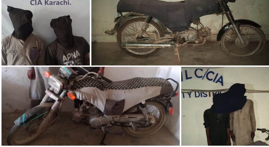 AVLC arrests 5 motorcycle lifters in karachi