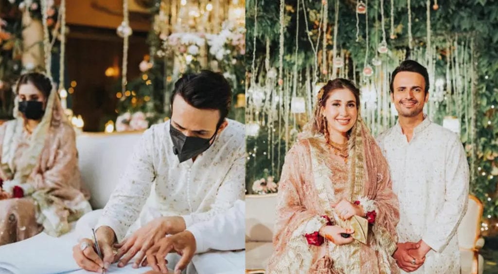 Usman Mukhtar ties the knot with Zunaira Inam Khan