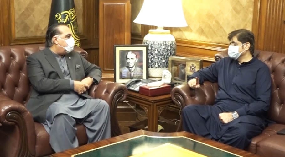 وزیراعلیٰ مراد علی شاہ کی گورنر سندھ عمران اسماعیل سے ملاقات