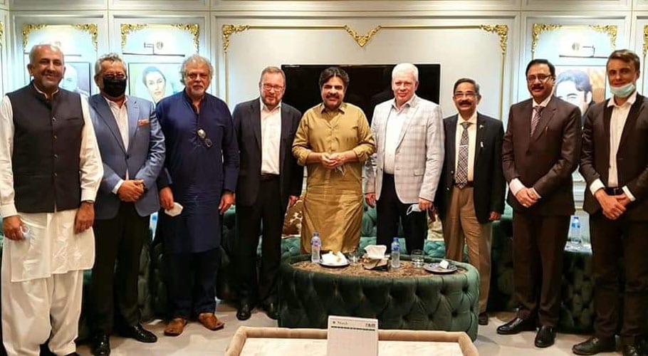 Russian delegation calls on Provincial Minister Syed Nasir Hussain Shah