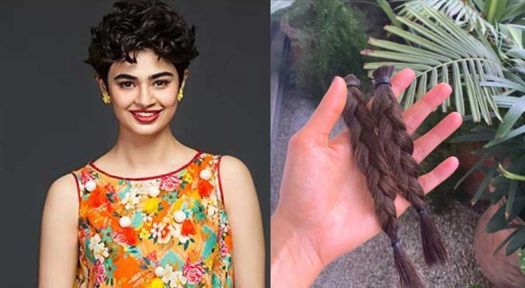 Model Saheefa Jabbar donates hair to charity