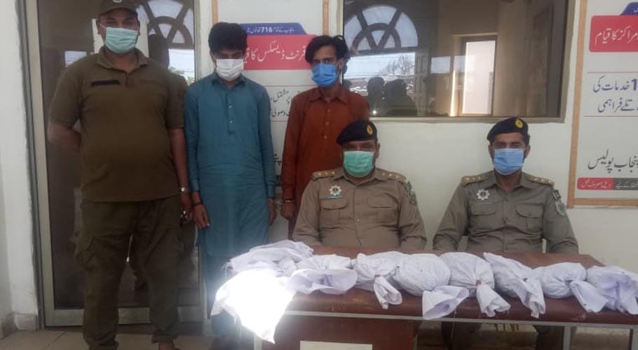 موٹروے پولیس نے منشیات اسمگل کرنے کی کوشش ناکام بناتے ہوئے 2 ملزمان کو گرفتار کرلیا