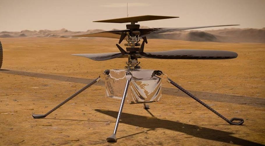 ناسا کے ہیلی کاپٹر انجیونیٹی کی مریخ پر پہلی کامیاب پرواز مکمل