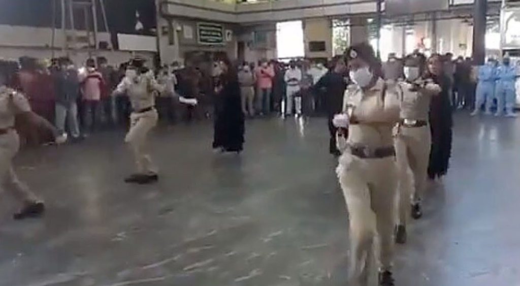 Female cops dance video