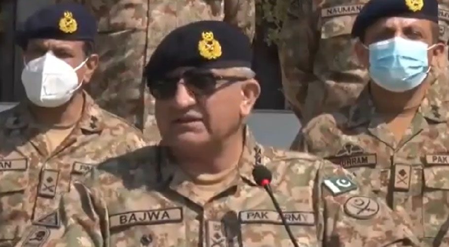 COAS inspects Corps-level wargames in Sialkot, Kotli