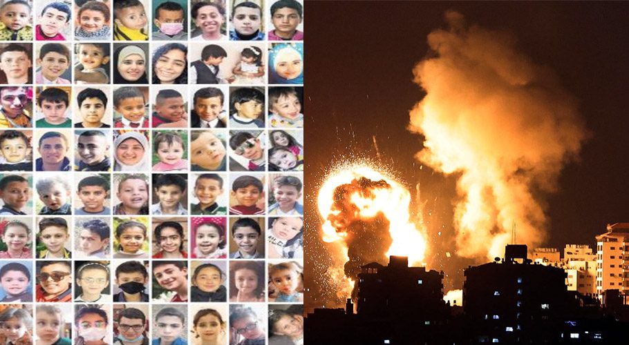 نیو یارک ٹائمز میں اسرائیلی حملوں میں جاں بحق فلسطینی بچوں کی تصاویر شائع