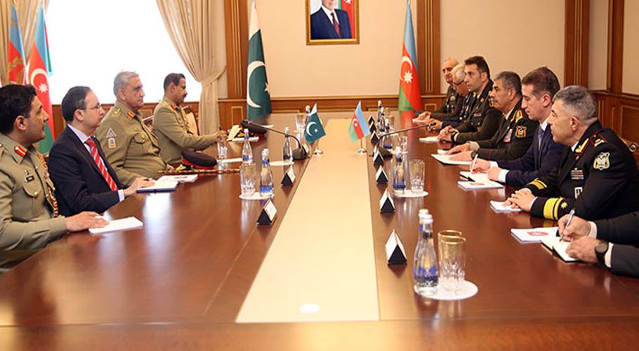 آرمی چیف کا دورہ آذر بائیجان، دونوں ملکوں کے درمیان فوجی تعاون بڑھانے پر زور
