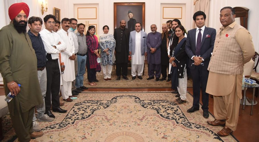 National Lobbying Delegation for Minority Rights Meets Sindh Governor Imran Ismail