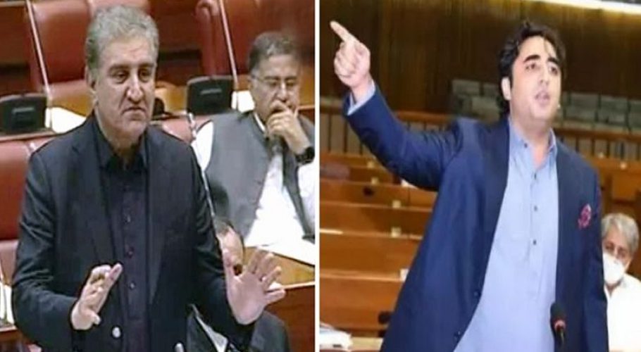 Bilawal Bhutto, FM Qureshi hold fiery debate during NA session