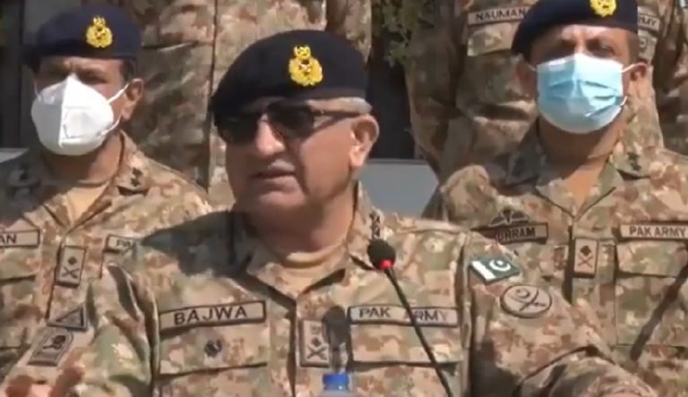 کورونا وباء کے دوران پاکستان کے ساتھ تعاون پر چین کے مشکور ہیں، آرم چیف