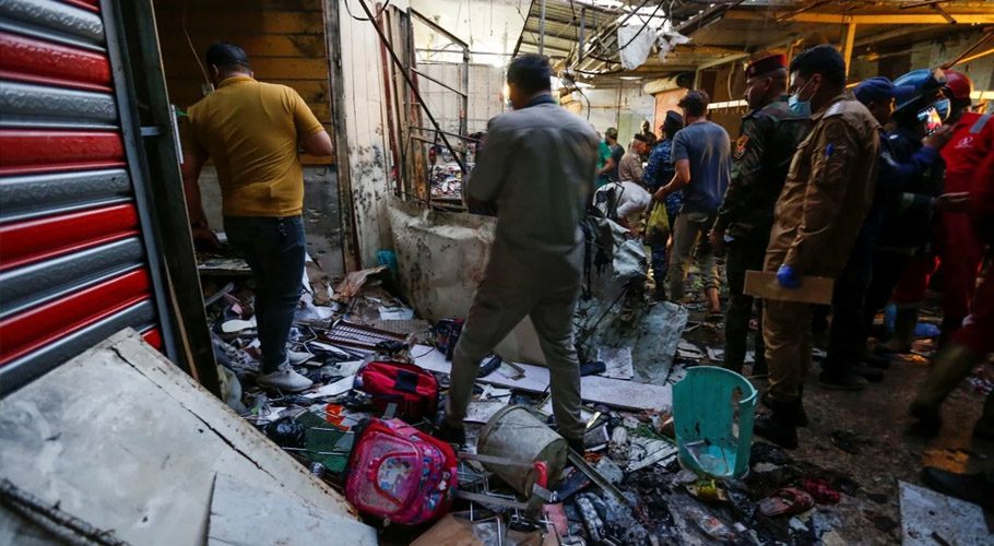 عراقی دارالحکومت میں خودکش بم دھماکہ ، ہلاکتوں کی تعداد 36 ہو گئی
