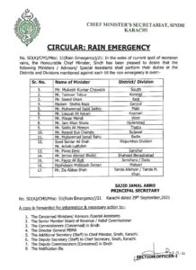 The government issued a rain alert