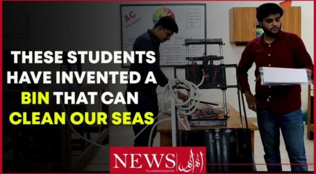 پاکستانی طلباء نے سمندری آلودگی ختم کرنے کیلئے سی بن ایجاد کرلی