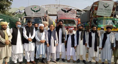 پاکستان نے افغان عوام کیلئے امدادی سامان کے 13ٹرک روانہ کردئیے