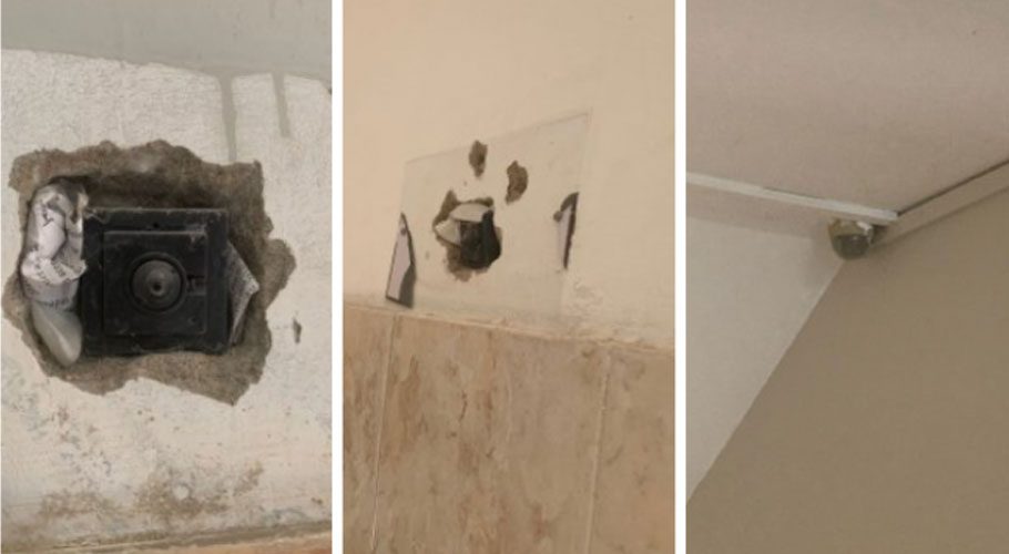 Hidden camera found in washroom at Karachi school