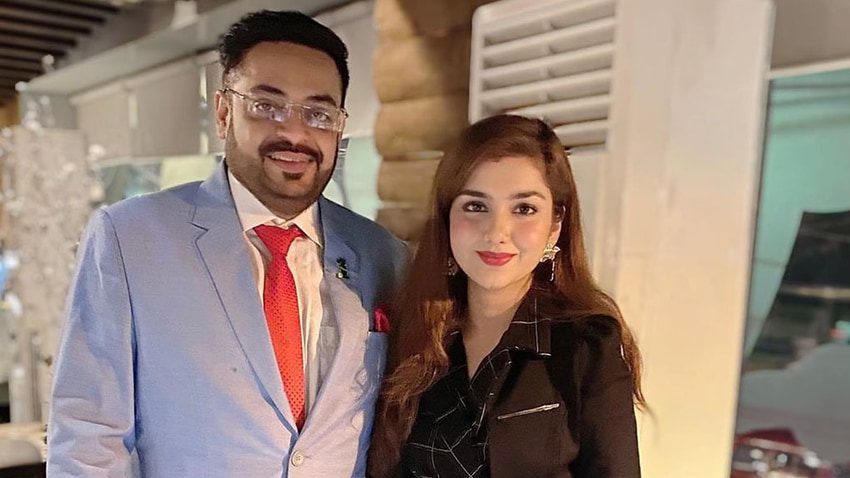 Aamir Liaqat refutes separation rumours with Tuba