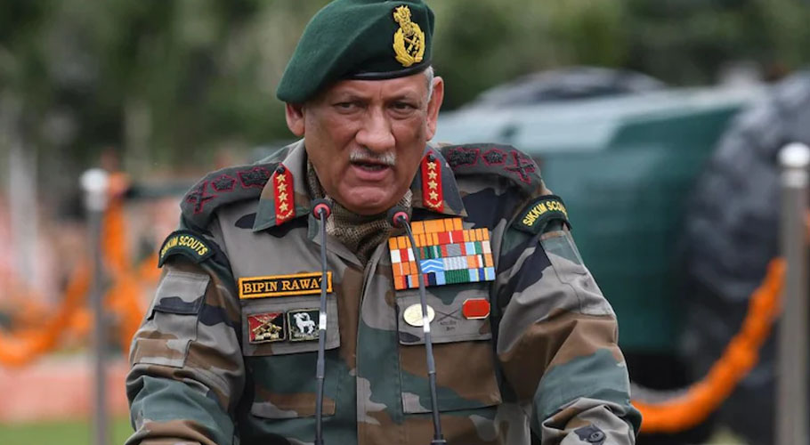 بھارتی فوج کے چیف آف ڈیفنس اسٹاف پبن راوت ہیلی کاپٹر حادثے میں ہلاک