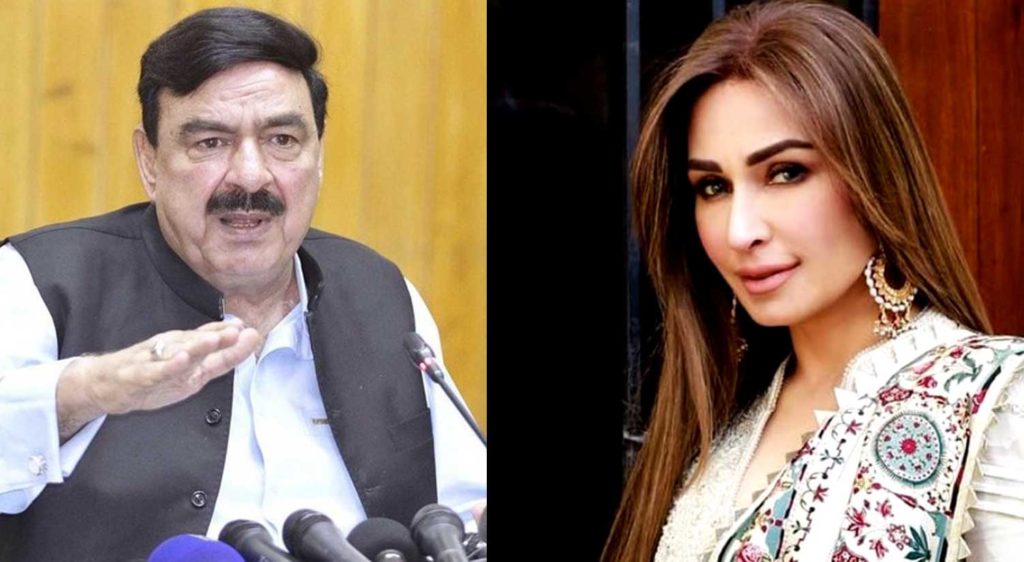 وزیر داخلہ کی شادی پر گفتگو، ریما خان کا شیخ رشید کو اللہ اللہ کرنے کا مشورہ