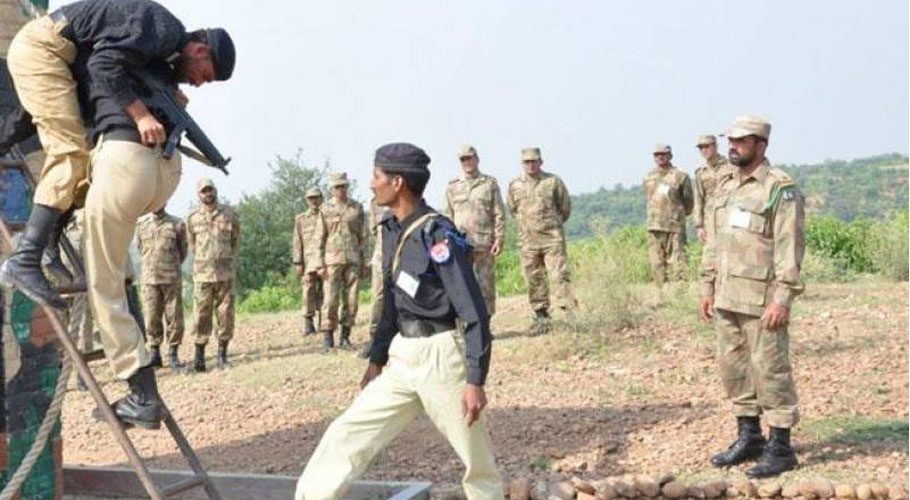 3-month military training of 1241 Sindh Police personnel begins