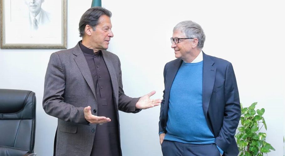 وزیر اعظم عمران خان اور بل گیٹس کی ملاقات، پولیو کی روک تھام پر گفتگو