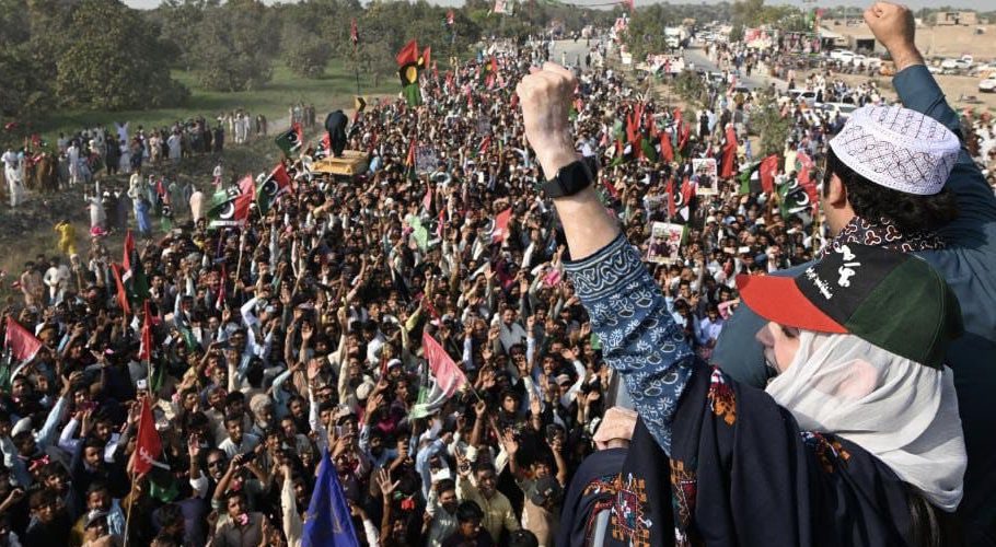 Bilawal Bhutto is addressing a rally in Punjab