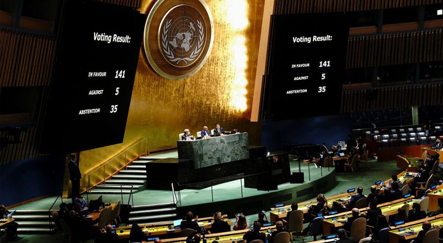 Pakistan abstains as UNGA denounces Russia over Ukraine invasion